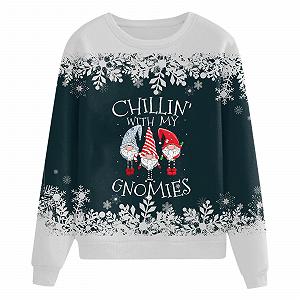 Женская Толстовка Generisch Винтажный Принт Хэллоуин Костюм synthetic.ua - Фото 1