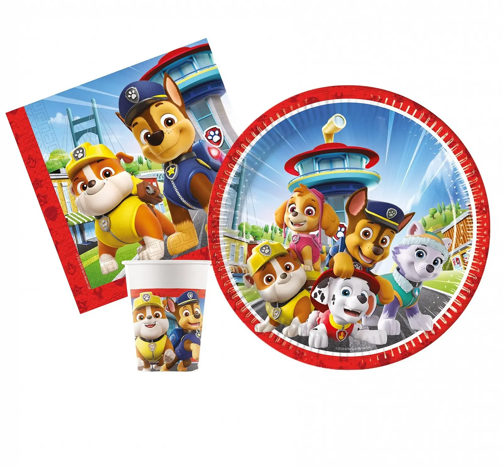 Набір посуду для вечірки Люди Ciao Paw Patrol Rescue Heroes AZ090 23 см 200 мл 33 x 33 см Багатобарвний (88 шт.), фото №1