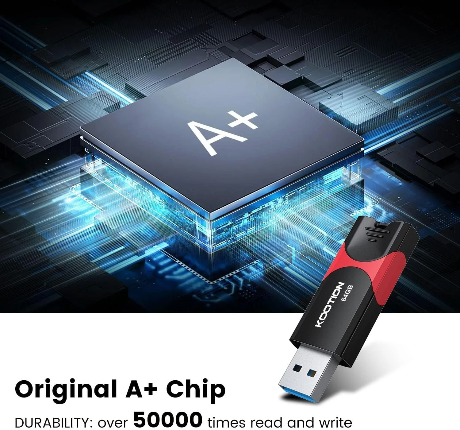 Набір USB-флеш-накопичувачів KOOTION 64 GB 3 шт. USB 3.0 USB C Retractable, фото №5