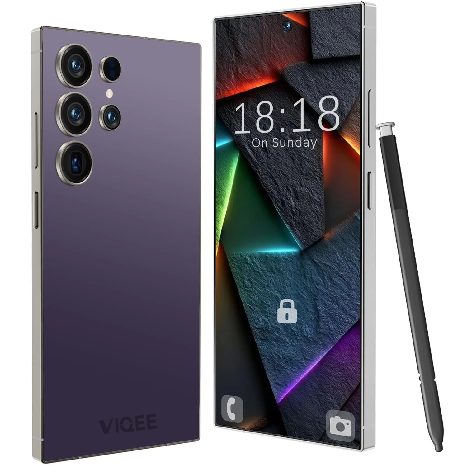 Смартфон Android 8/256GB 6.8" HD 21+8 MP Dual SIM Purple Red, фото №1