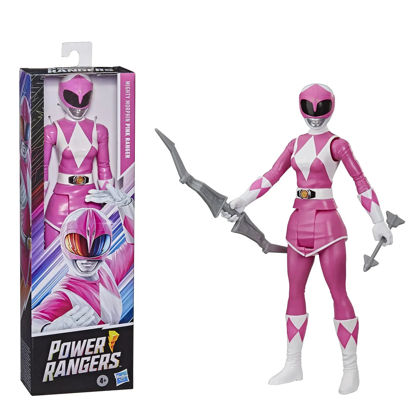 Игровая фигурка Power Rangers Mighty Morphin Pink Ranger 30 см с аксессуаром Power Bow, фото №3