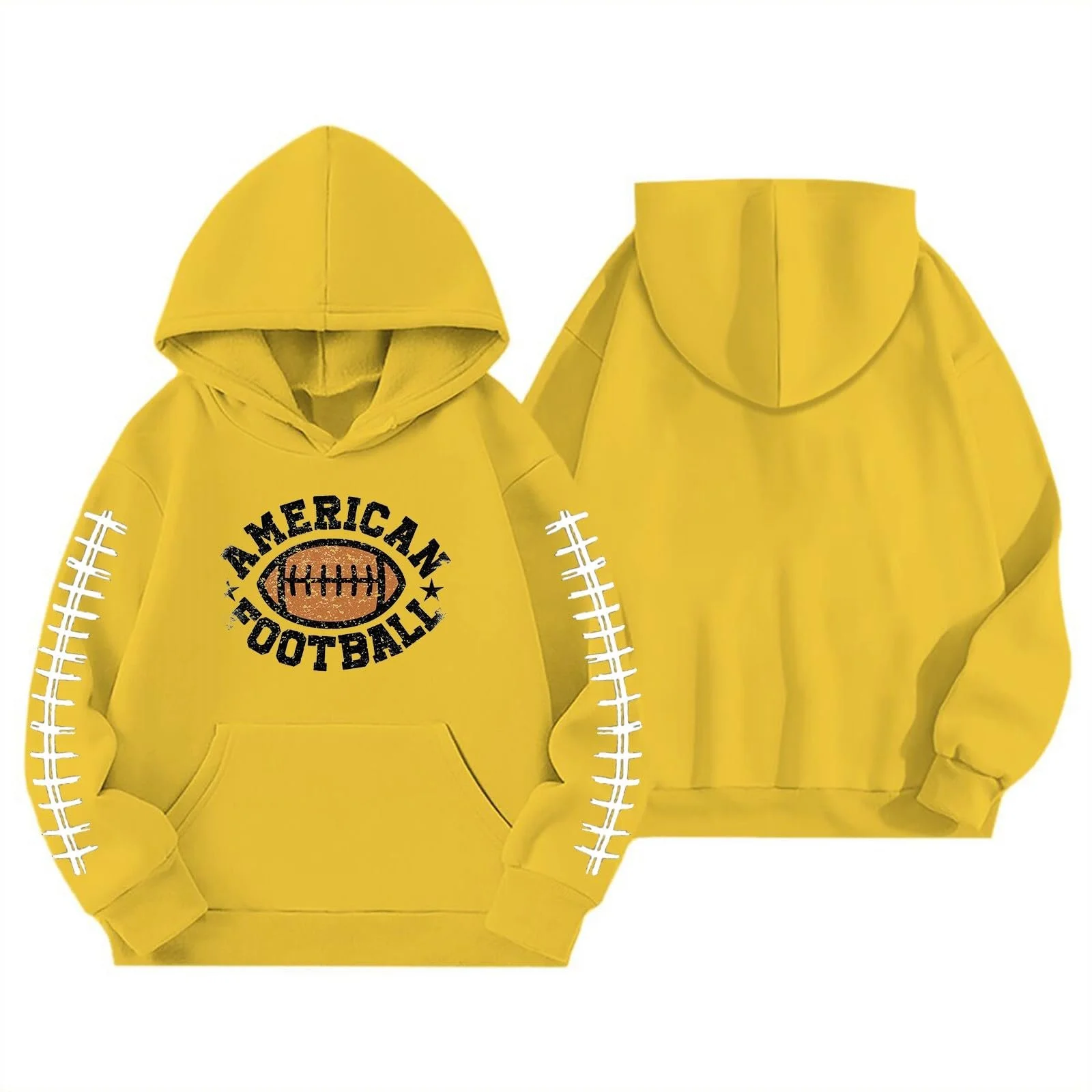 Худи для девочки с бейсбольным принтом, мягкий, повседневный, удобный для игр, размер 164, фото №2