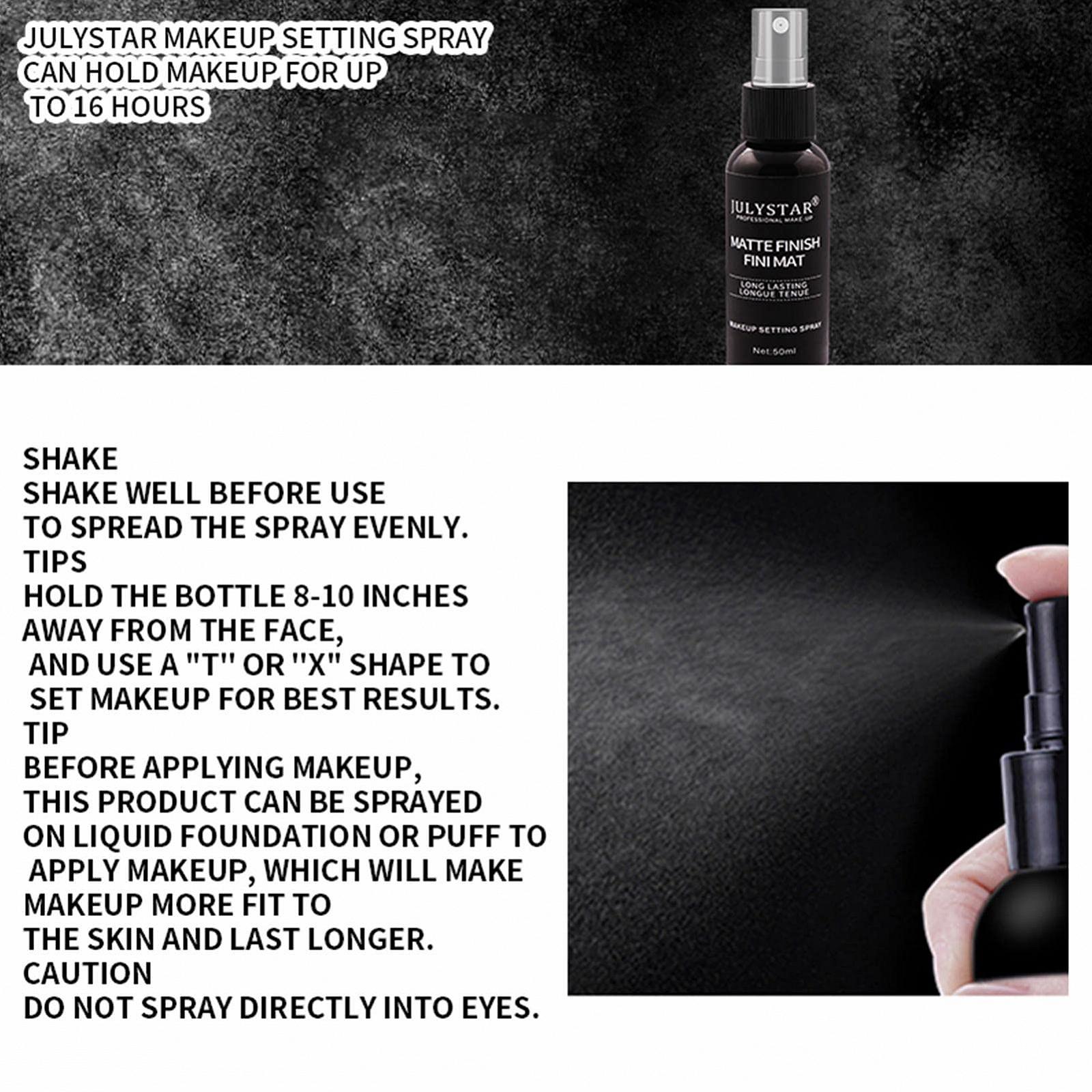 Спрей DUJUN Matte - Matte Finish Makeup Setting Spray Стійкий Швидковисихаючий Фіксатор макіяжу для гладкої, сяючої шкіри 50 мл, фото №6