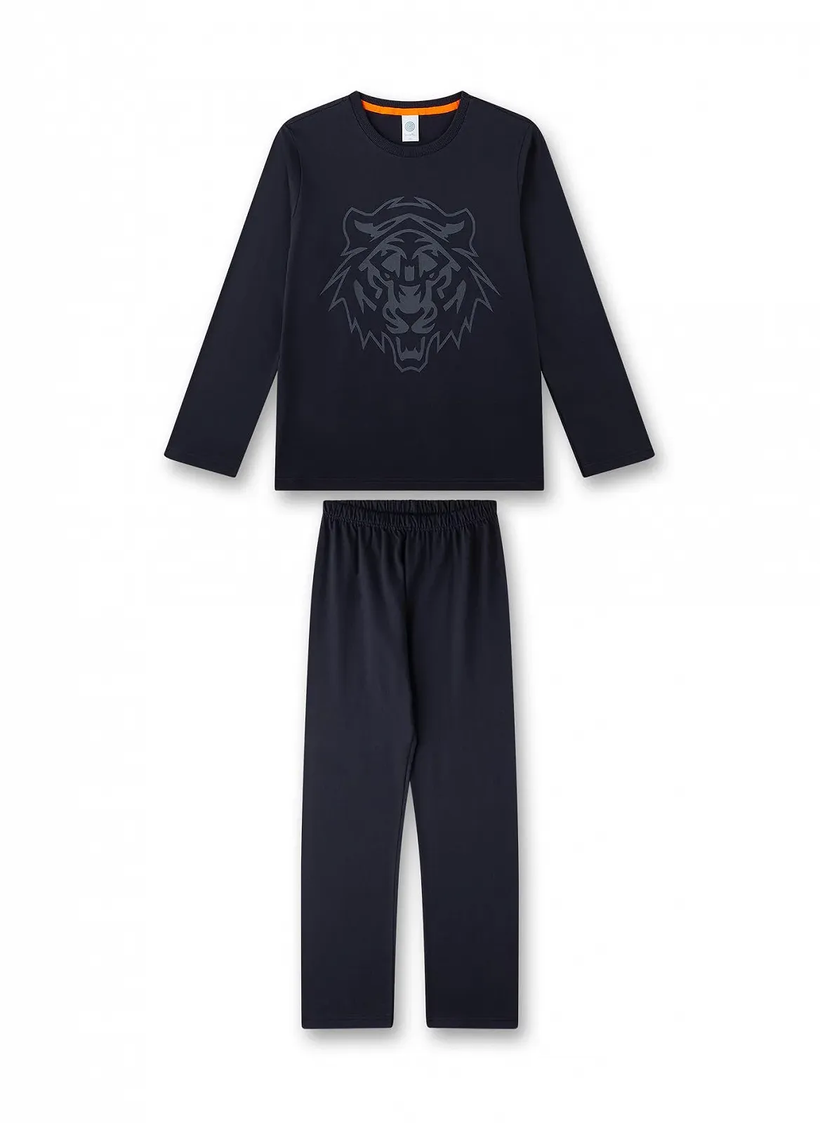 Піжама Sanetta для хлопчиків, довга, темно-синя, фото №1