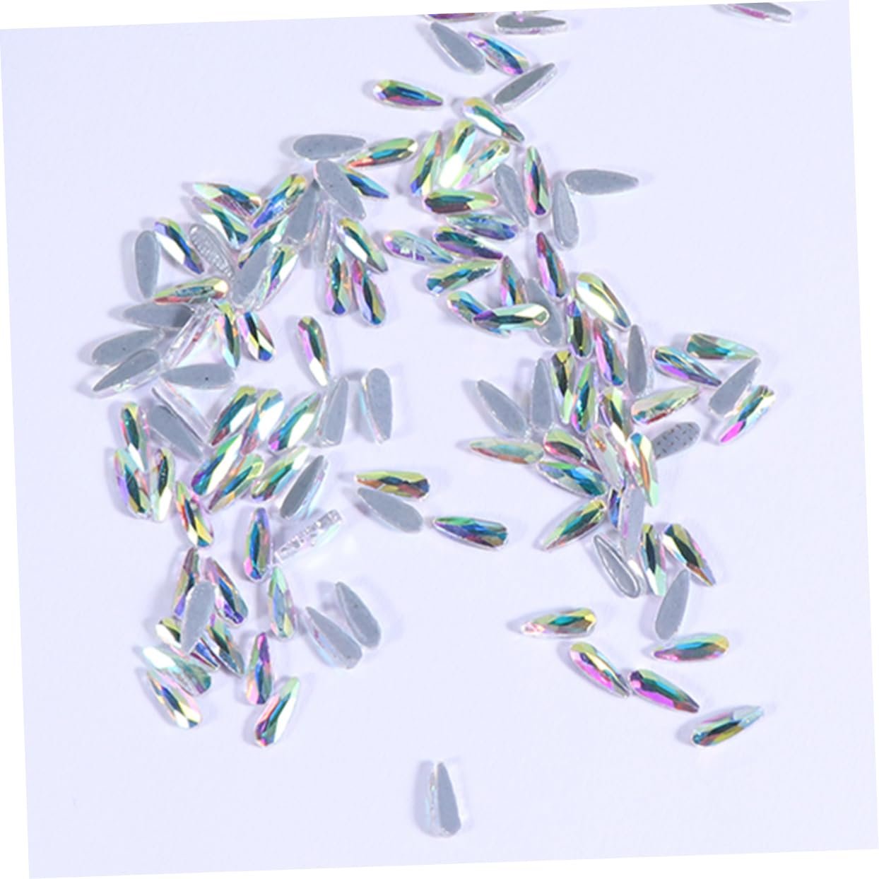 Стрази для нігтів Ipetboom 144 шт. Блискучі краплі води, фото №2