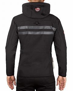 Куртка Geographical Norway Softshell с капюшоном, ветрозащитная, со стойкой, холодоотталкивающая synthetic.ua - Фото 1