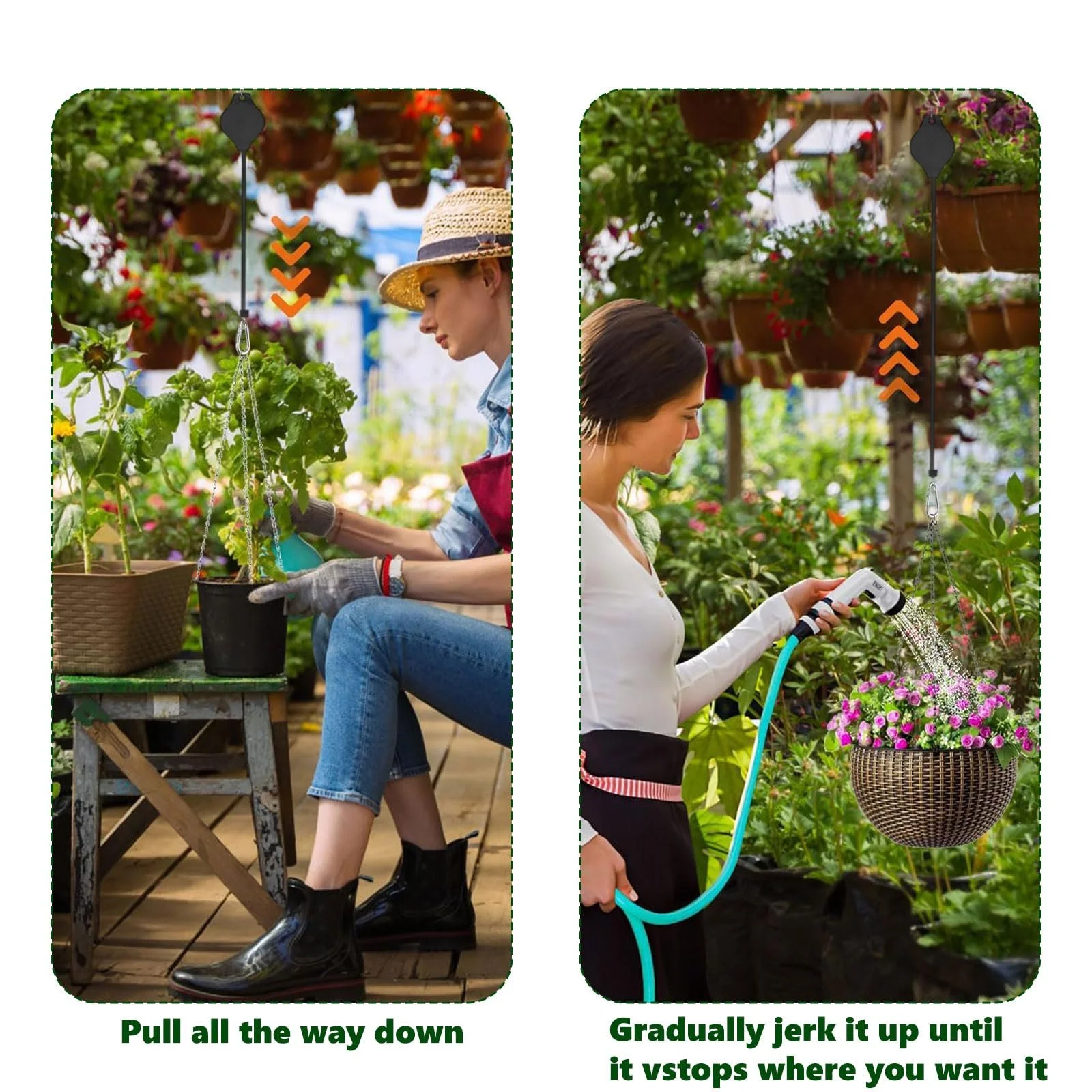 Кронштейн для подвесных корзин 2 шт. Регулируемый, фото №6