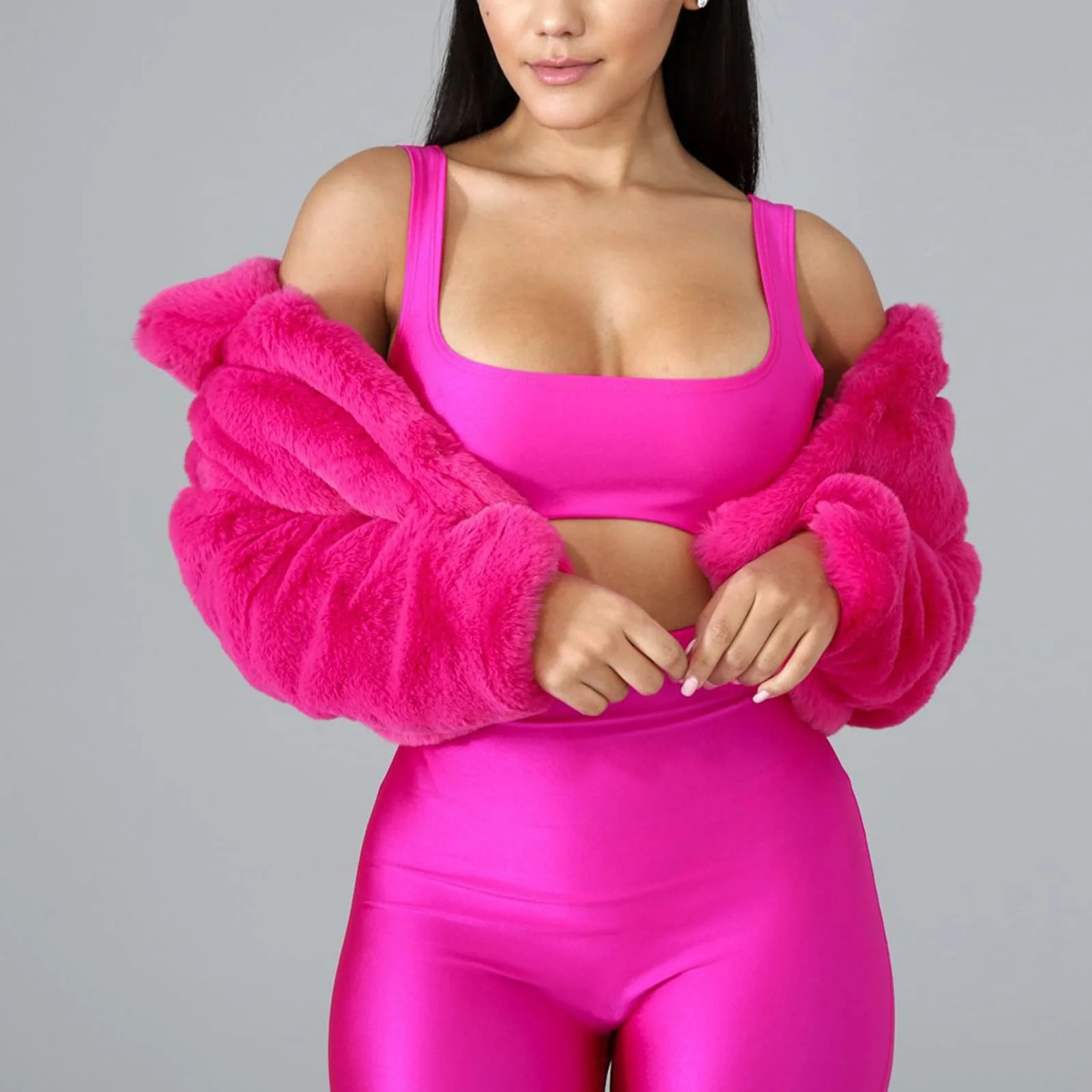 Жіноче пальто зі штучного хутра, фото №3 Жіноче пальто зі штучного хутра, фото №3