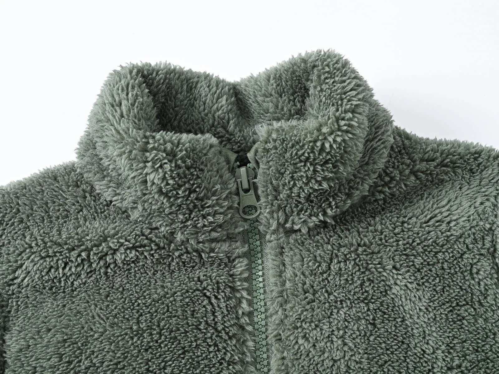 Куртка Teddy Generisch зимова дитяча флісова, унісекс, плюшева, тепла, з коміром-стійкою, фото №4