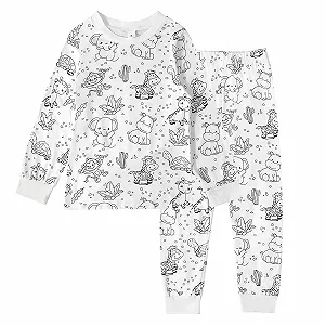 Купить Детская пижама для мальчиков и девочек Комплект детской одежды из 2 предметов Хлопковая одежда Динозавры Животные Термальные брюки и Термальная рубашка Детский халат из 2 предметов - Фото 1 Детская пижама для мальчиков и девочек Комплект детской одежды из 2 предметов Хлопковая одежда Динозавры Животные Термальные брюки и Термальная рубашка Детский халат из 2 предметов - Фото 1