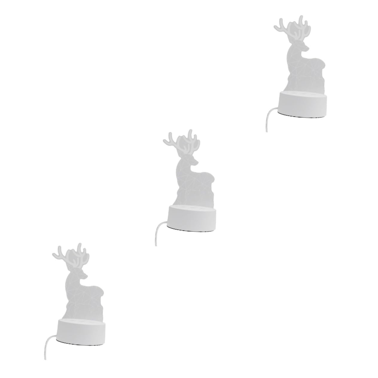 Настільна лампа Housoutil 3D Акрил "Олень", фото №1