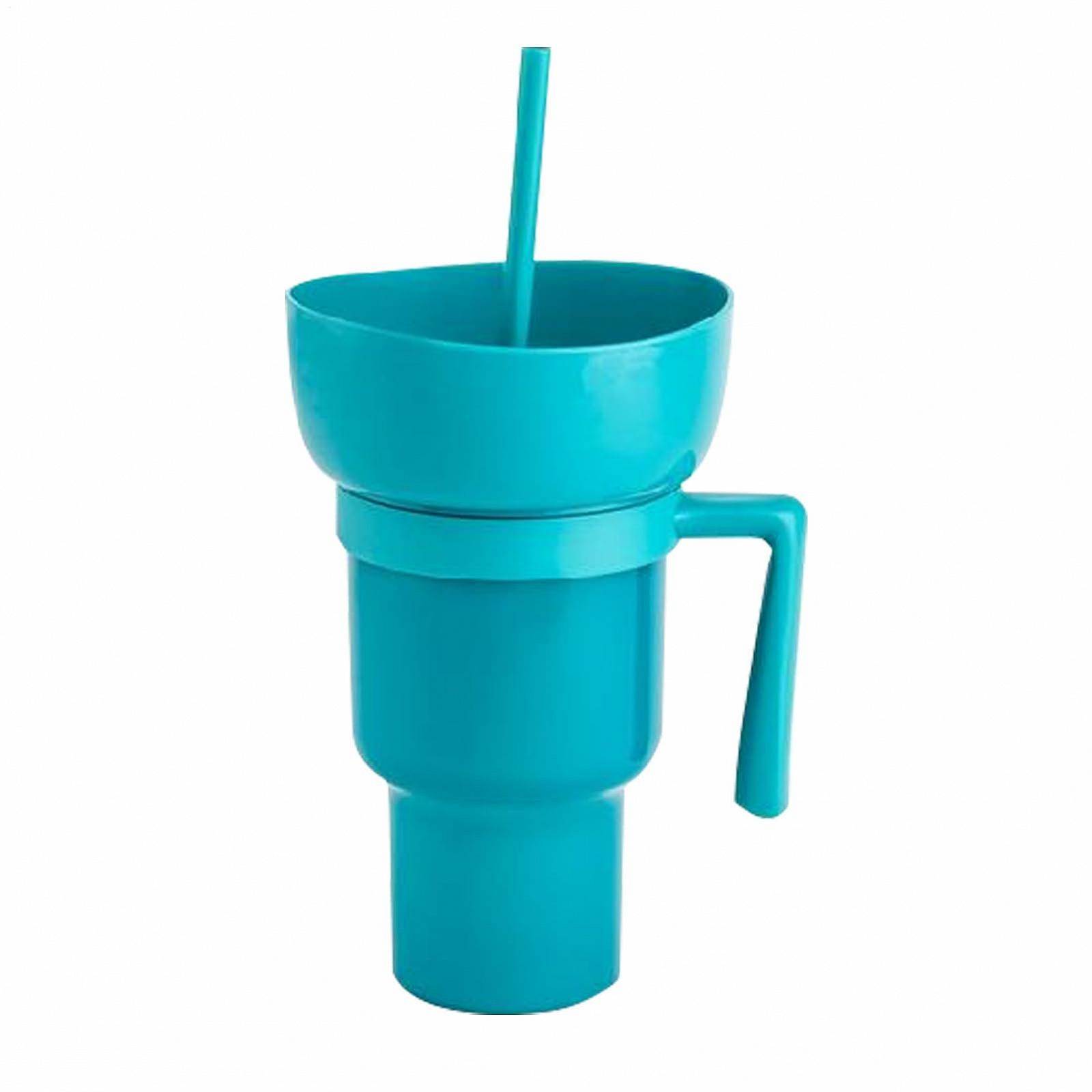 Стакан для снеків та миска комбіновані з соломинкою, фото №9