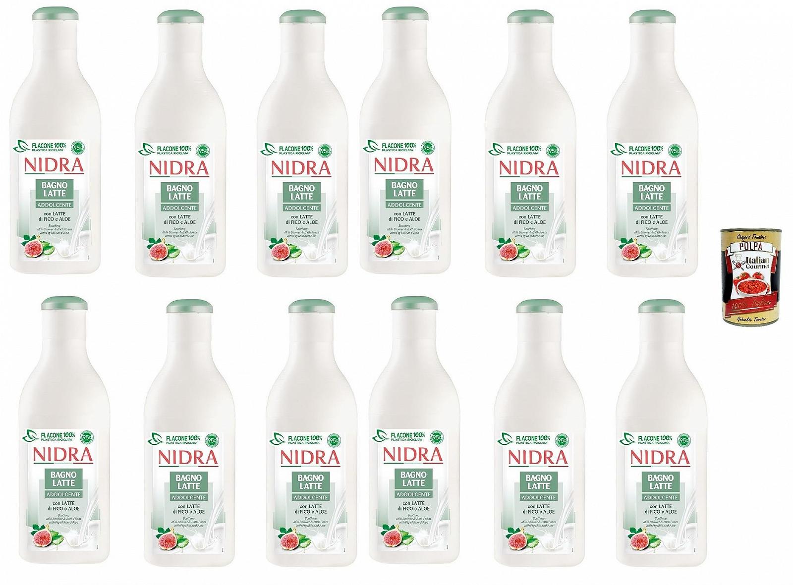 Гель для душу Nidra Bagnolatte Addolcente з молочком інжиру та екстрактом алое 12 х 750 мл + 400 г, фото №1