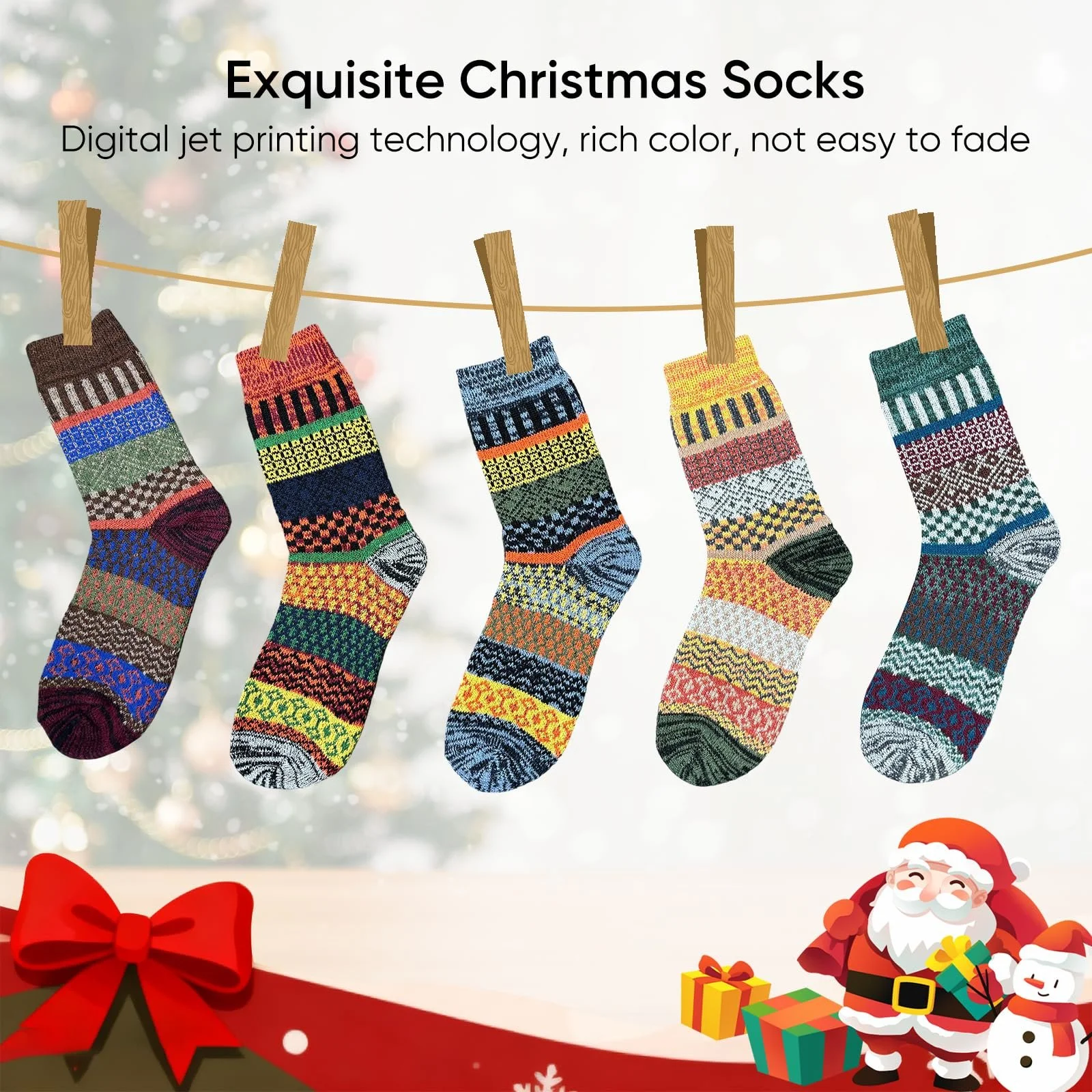 Шкарпетки Вовняні зимові 39-42 (5 пар), фото №5 Шкарпетки Вовняні зимові 39-42 (5 пар), фото №5