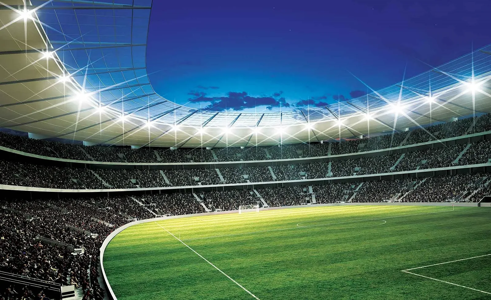 Фотообои флизелиновые Sport Football Stadium Child 312 x 219 см с клеем 3D эффект, фото №5
