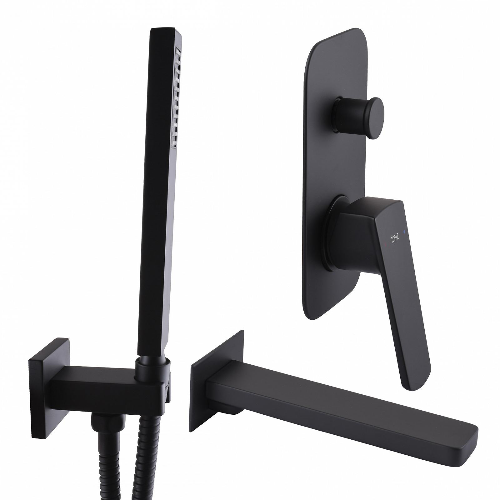 Змішувач для ванни вбудований TOPAZ LEXI TLG 21202-H21-BL, фото №2 Змішувач для ванни вбудований TOPAZ LEXI TLG 21202-H21-BL, фото №2