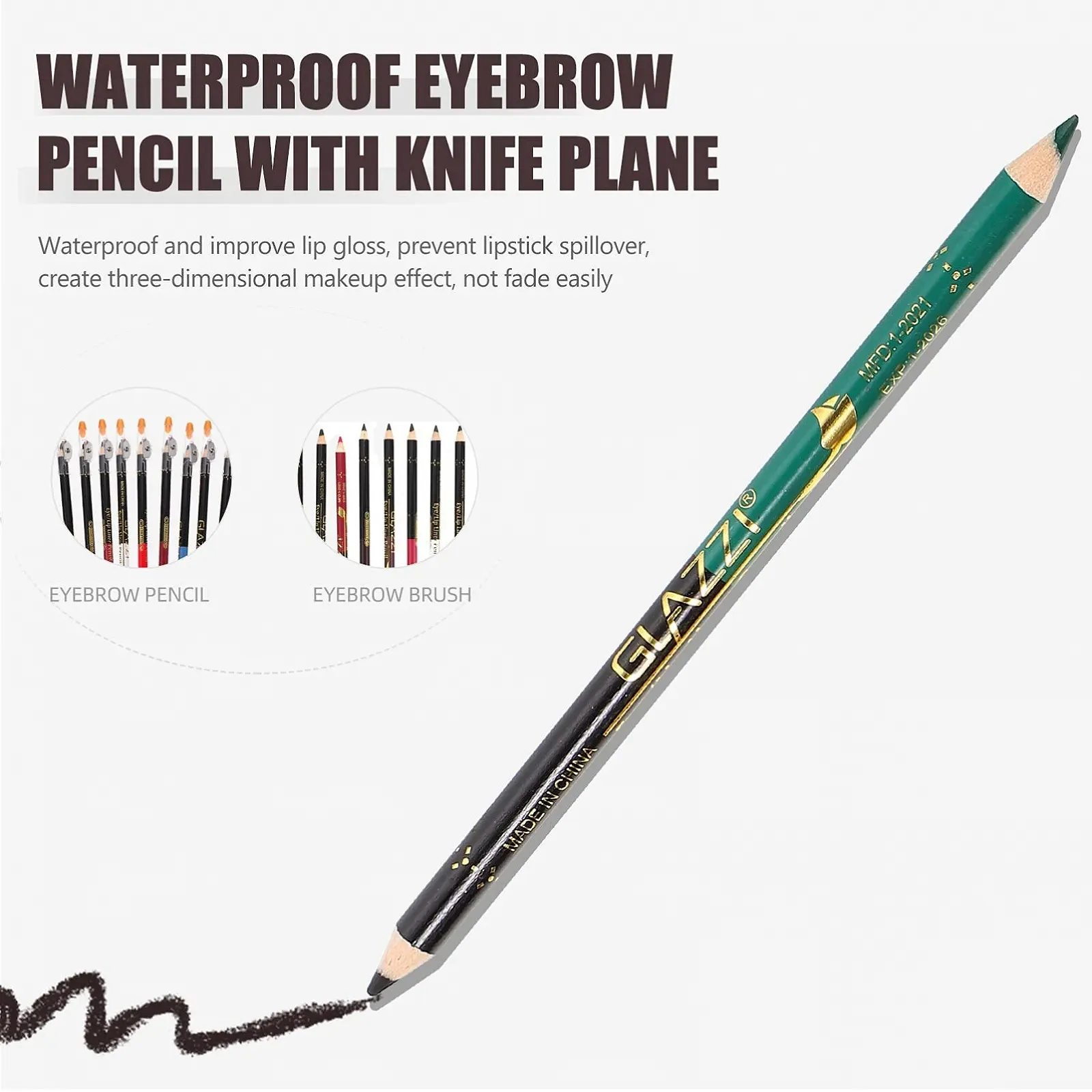 Карандаш для глаз Beaupretty, матовый, водостойкий, деревянный, фото №5 Карандаш для глаз Beaupretty, матовый, водостойкий, деревянный, фото №5