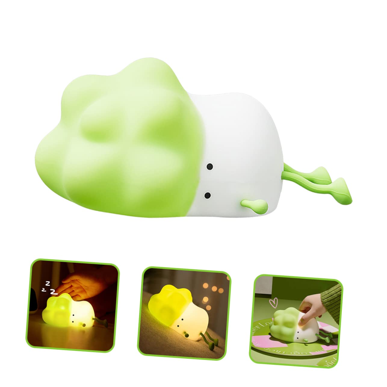 Світильник TOYANDONA USB нічник для немовлят набір з 4 шт. силіконовий білий, фото №6 Світильник TOYANDONA USB нічник для немовлят набір з 4 шт. силіконовий білий, фото №6