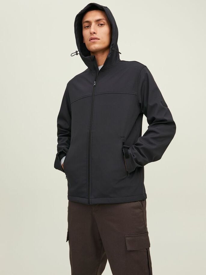 Куртка Jack&Jones SOFTSHELL NOOS 12212363 Черный M, фото №1