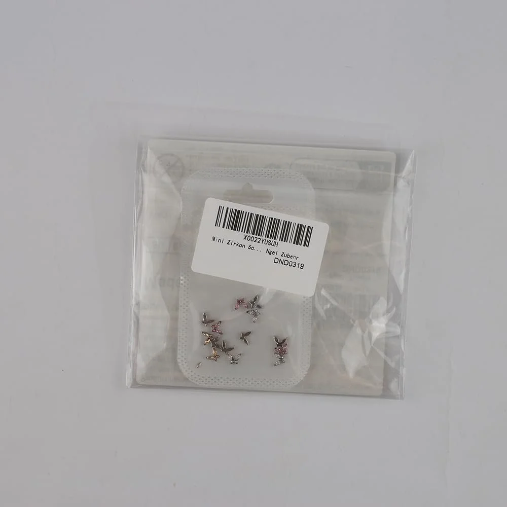 Украшения для ногтей Бабочки Zircon Mini Y2K Белый Шампань Розовый Кристалл, фото №2