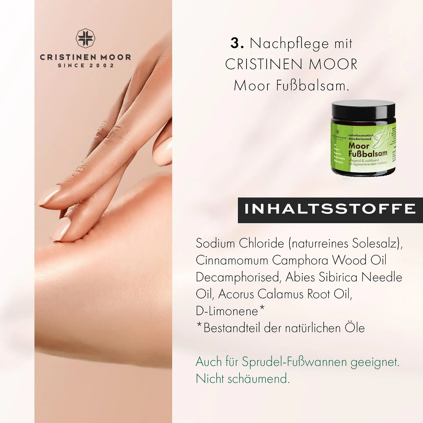 Набор для ног Moor Foot Balm 110 ml и органическая соль для ванн 500 g натуральная косметика, фото №7