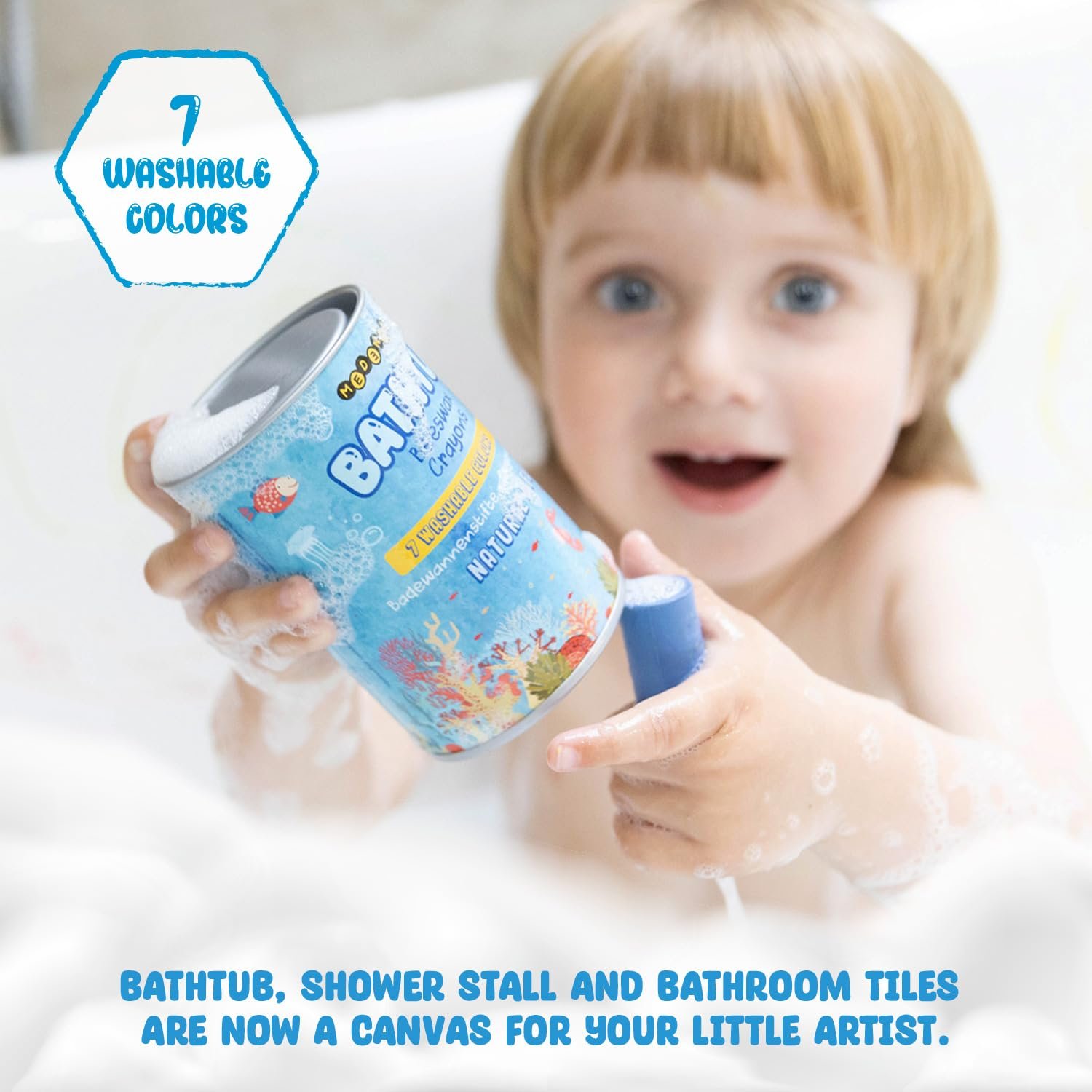 Олівці для ванни European Beeswax 7 кольорів, фото №2