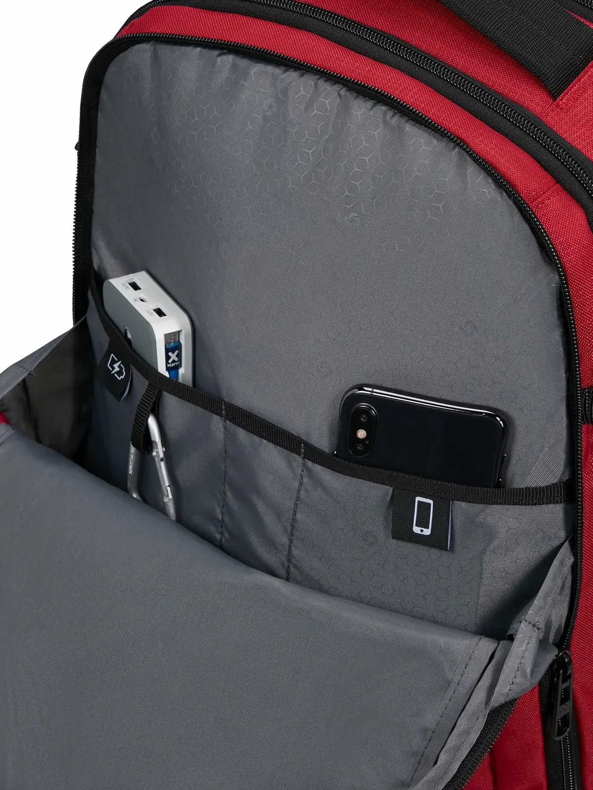 Рюкзак для ноутбука Samsonite Roader LAPTOP BACKPACK M Expandable 17.3 дюйма Red Clay, фото №7