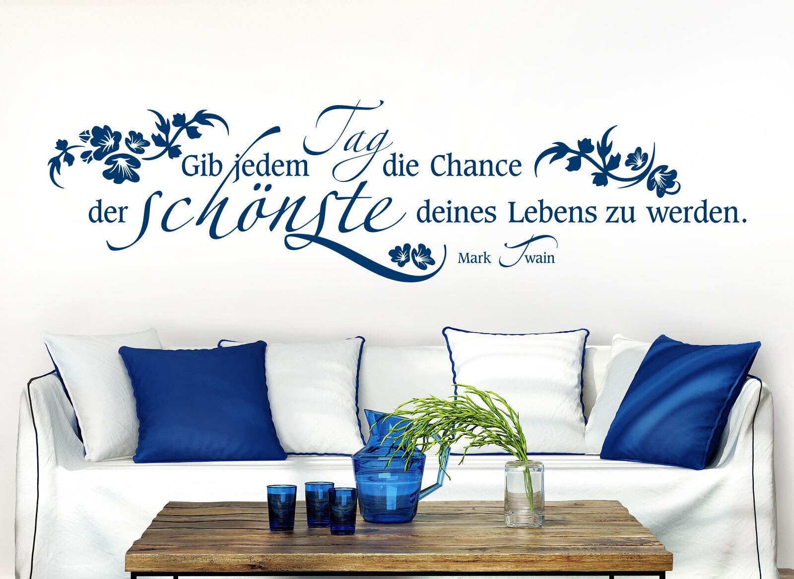 Наклейка на стіну Grandora W5576 Напис "Gib jedem Tag die Chance" 180 x 47 см Коричнева, фото №4