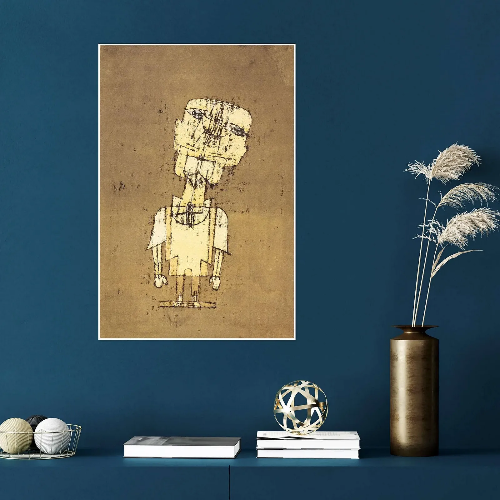 Постер Paul Klee The Ghost of a Genius Абстрактное искусство Коричневый 70 x 100 см, фото №4