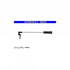 Датчик износа тормозных колодок ATE 24.8190-0412.2 для MERCEDES-BENZ - Фото 1