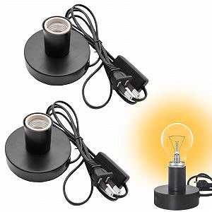 Настільна лампа Vintage E27 100 Watt Pack of 2 Black - Фото 1