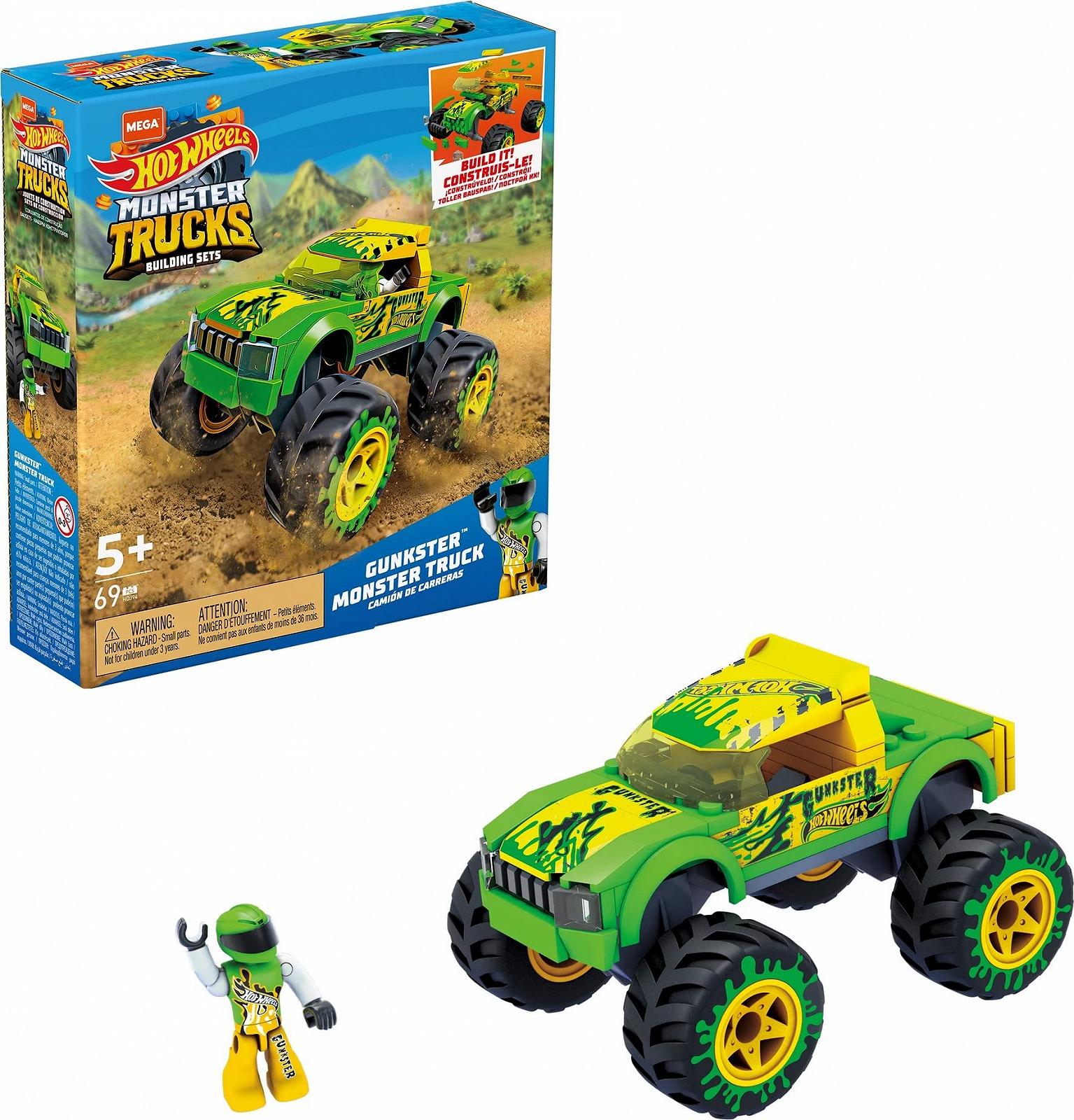 Конструктор Mega Hot Wheels Gunkster Monster Truck, строительная игрушка, игрушка от 5 лет, фото №1