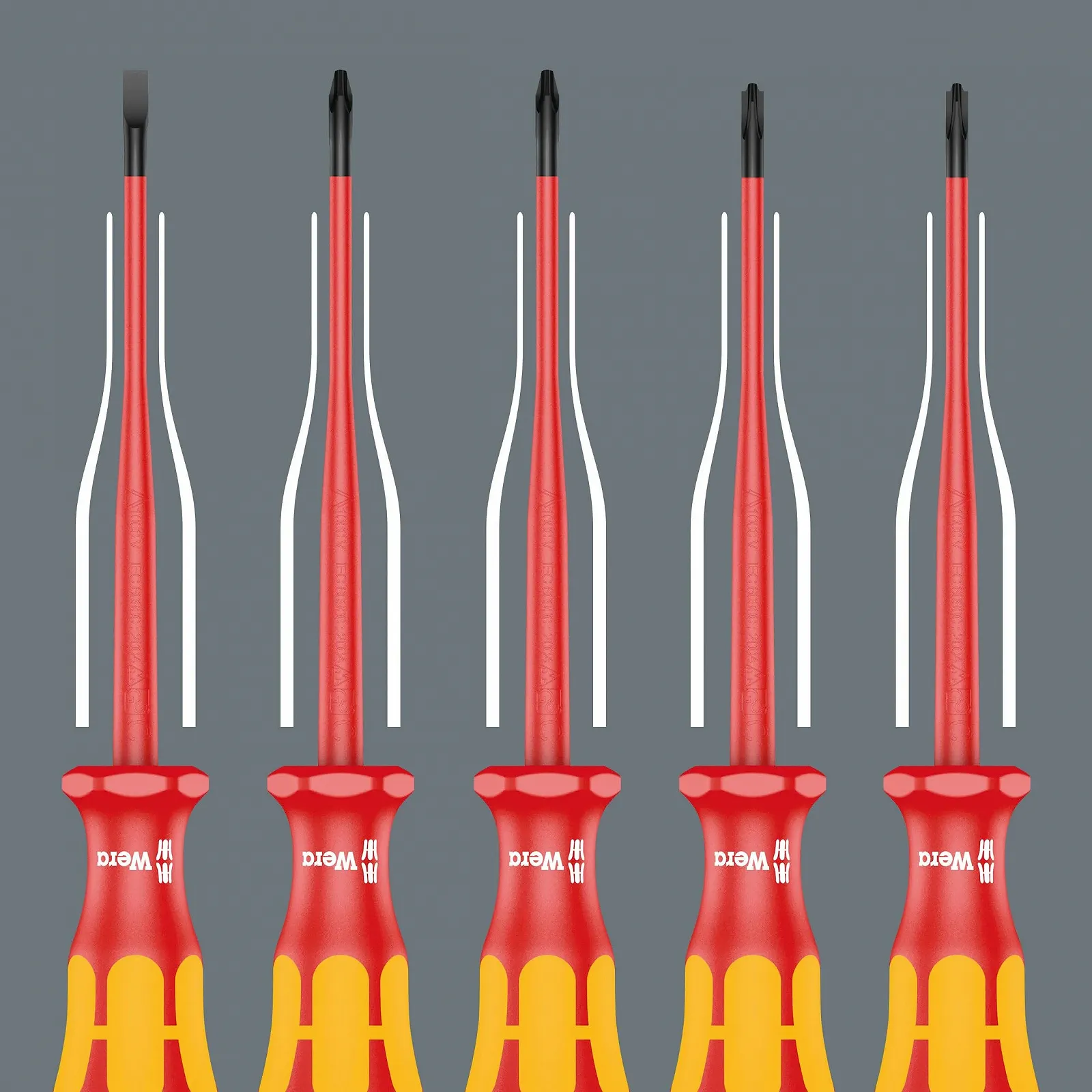 Набір викруток Wera Kraftform Compact 05136027001 VDE 17 Extra Slim 1, фото №3