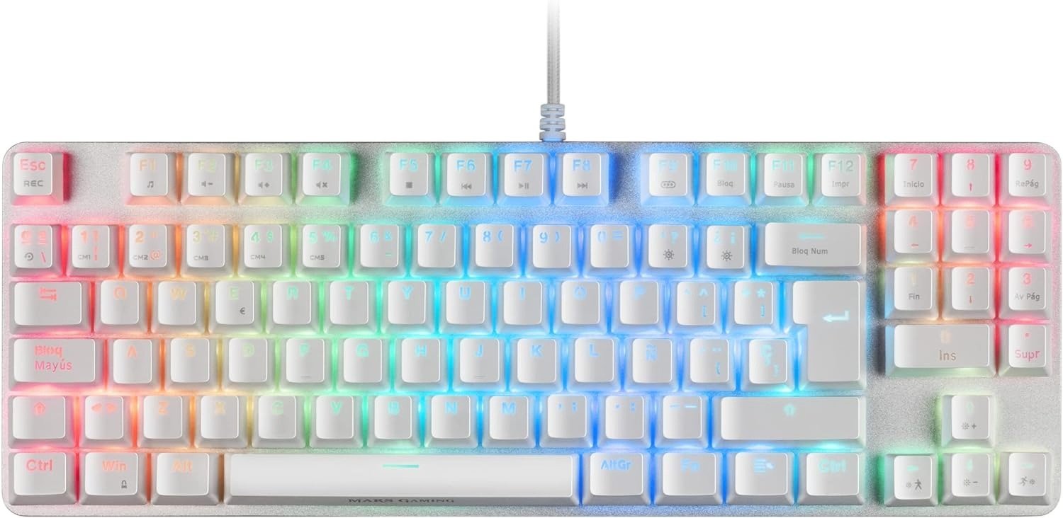 Ігрова клавіатура Mars Gaming MKULTRA / механічна / USB / RGB підсвітка / UKR / Білий, фото №1 Ігрова клавіатура Mars Gaming MKULTRA / механічна / USB / RGB підсвітка / UKR / Білий, фото №1