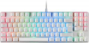 Ігрова клавіатура Mars Gaming MKULTRA / механічна / USB / RGB підсвітка / UKR / Білий - Фото 1