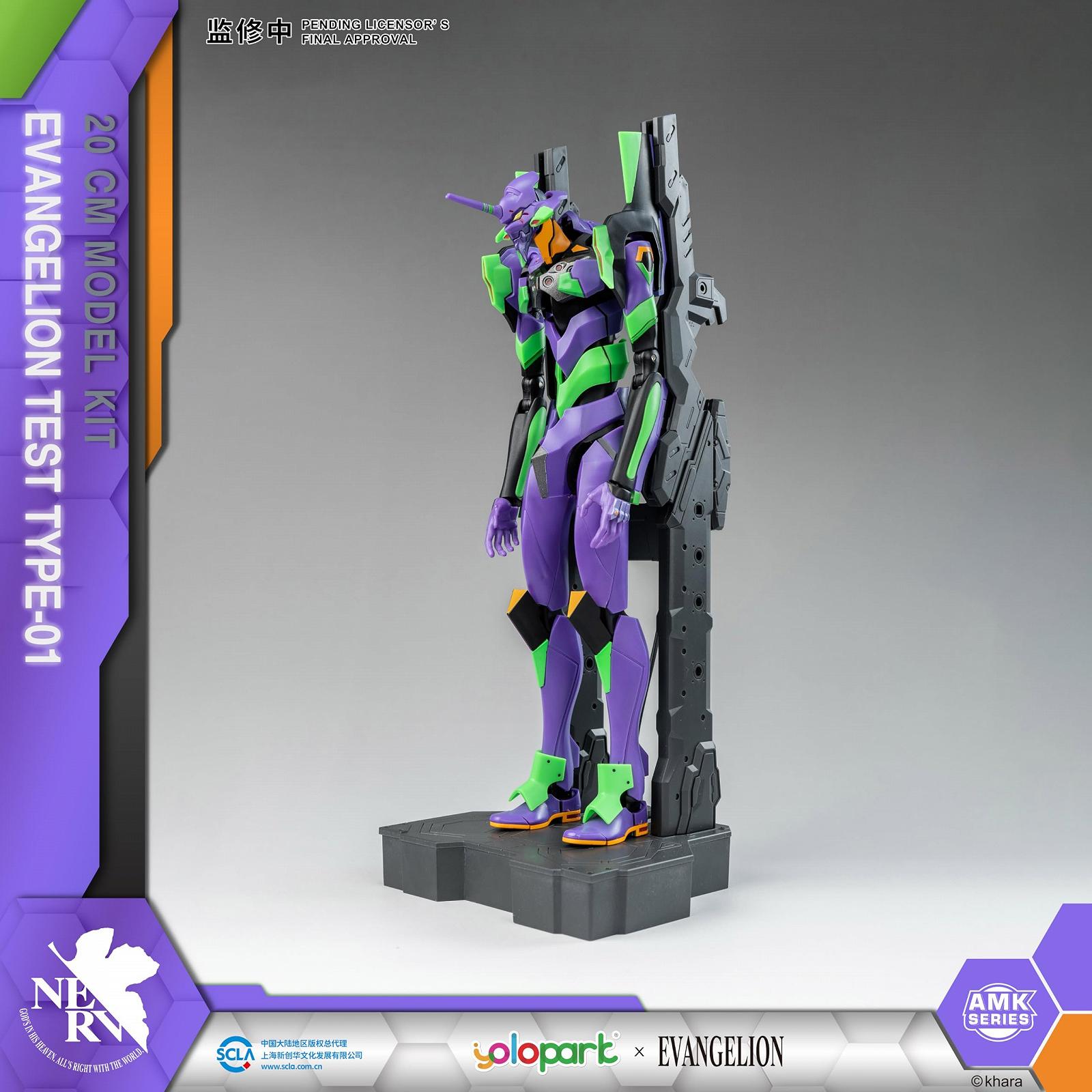 Фигурка YOLOPARK Evangelion, 20 см, подвижная, человекоподобное, решающее оружие, Neon Genesis Evangelion, модельный набор (EVA-01), фото №3