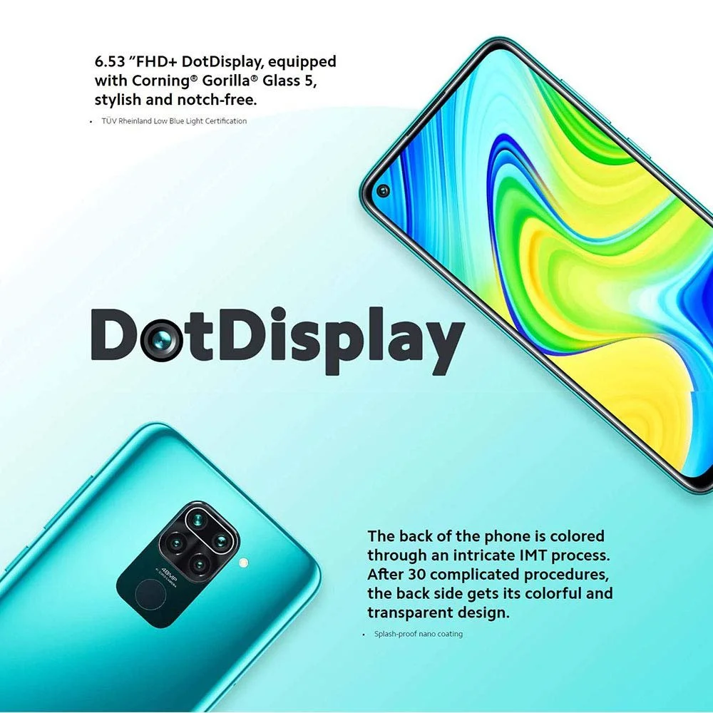 Смартфон Redmi Note 9 128GB Polar White, фото №5 Смартфон Redmi Note 9 128GB Polar White, фото №5