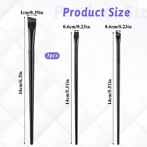 Набір Qianyu Набір з 3-х пензлів для очей Кутова synthetic.ua - Фото 1