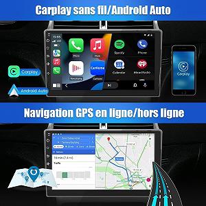 Штатная автомагнитола AWESAFE для Peugeot 307 307CC SW 2002-2013 / 9" / Сенсорная / 2/32Гб / Android 12 / Apple CarPlay / Android Auto / Bluetooth / WI-FI / GPS / USB synthetic.ua - Фото 1