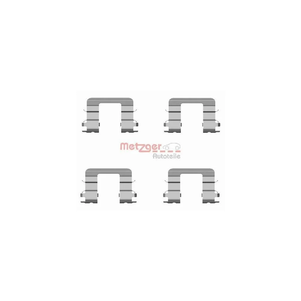 Комплект аксесуарів, гальмівні колодки METZGER 109-1696 передня вісь, фото №1