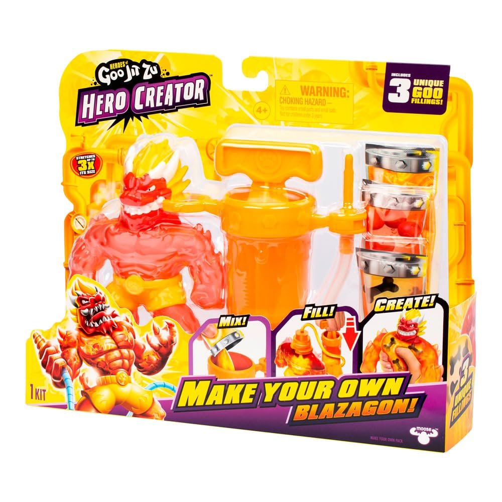 Фигурка Action Heroes of Goo Jit Zu Bandai Blazagon CO42785, разноцветная, фото №1