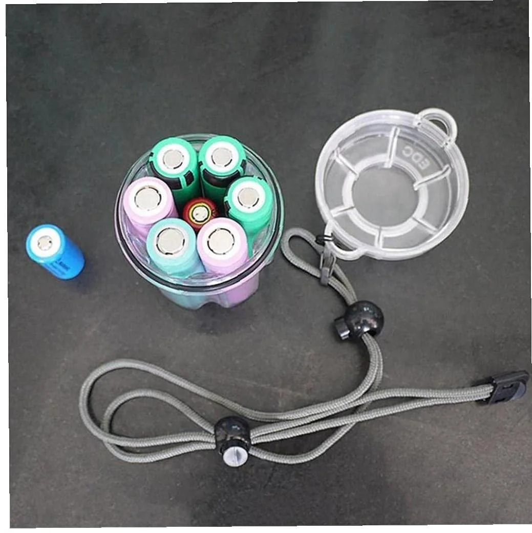 Інструмент для кемпінгу, водонепроникний контейнер для зберігання, футляр для батарейок, прозорий, фото №6