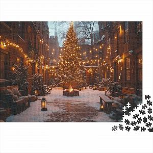 Різдвяний пазл 1000 елементів Кольорова плитка лімітована серія 75 x 50 см - Фото 1