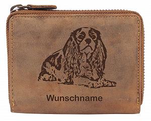 Кошелек Greenburry Vintage Женский с мотивом собаки 13 x 10 x 3 см, Cavalier Kc Spaniel, винтажный - Фото 1