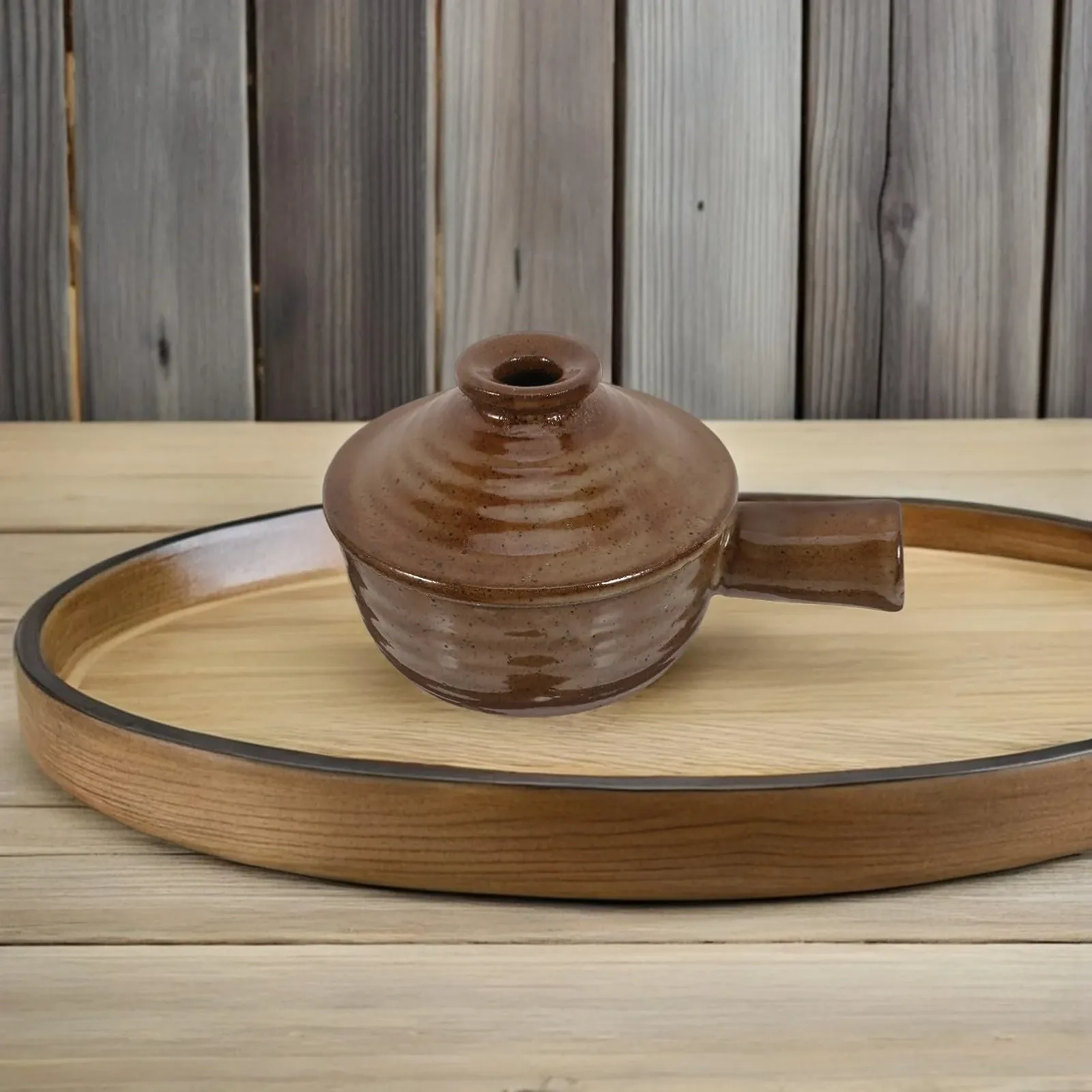 Набор керамических горшков Sosoport в японском стиле с крышкой Термостойкий 2 шт., фото №7