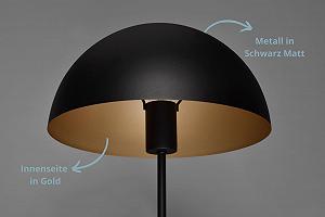 Настільна лампа Lola Metal Cord Switch Excl. 1 x E14 Max. 28 Вт Ø20 см 30 см Matte Black synthetic.ua - Фото 1