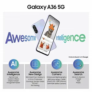 Смартфон Samsung Galaxy A36 5G 8GB RAM 256GB ROM Awesome Lavender ціна на synthetic.ua - Фото 1 Смартфон Samsung Galaxy A36 5G 8GB RAM 256GB ROM Awesome Lavender synthetic.ua - Фото 1