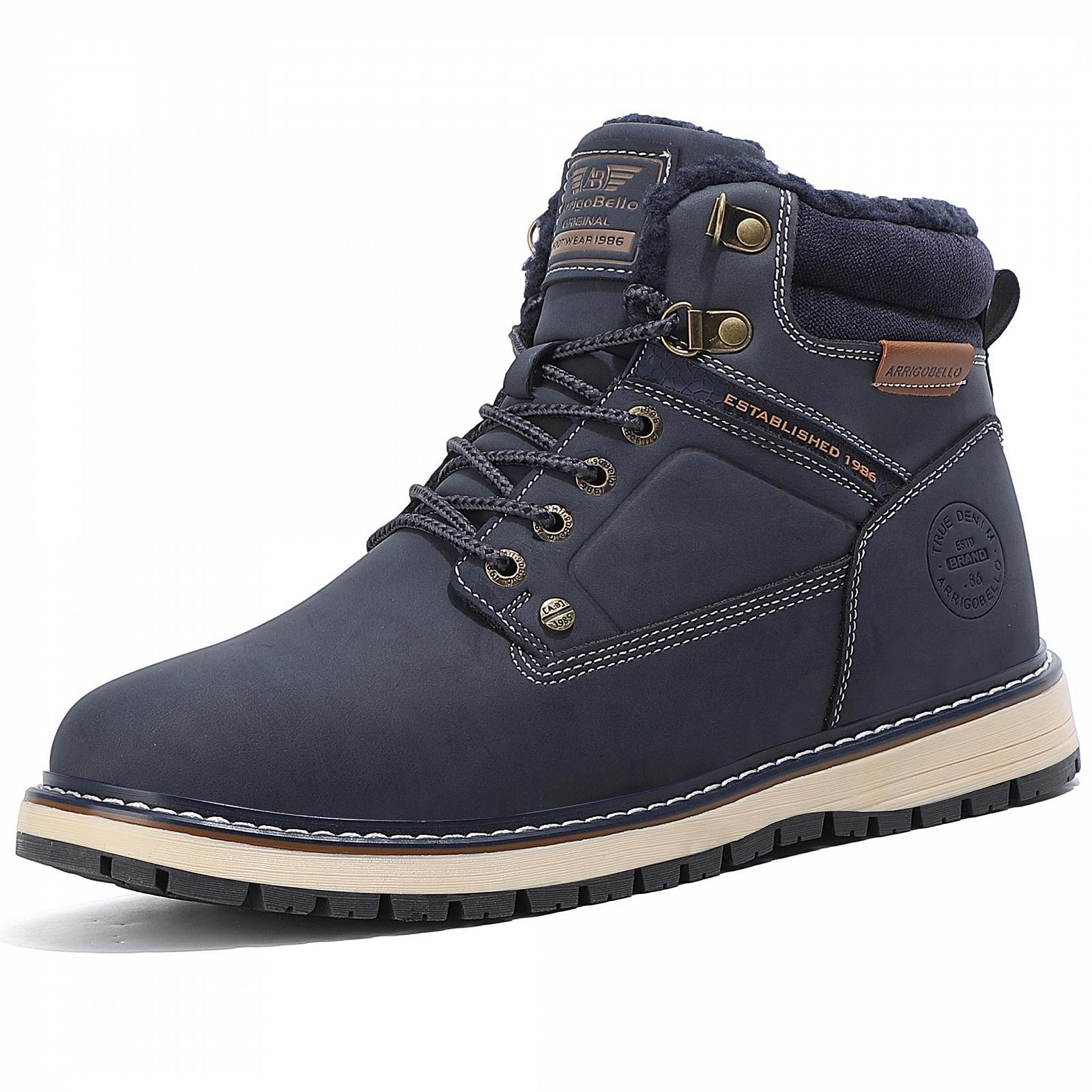 Чоботи ARRIGO BELLO Winterschuhe Herren Winterstiefel Gefüttert Чорно-коричневий, фото №1