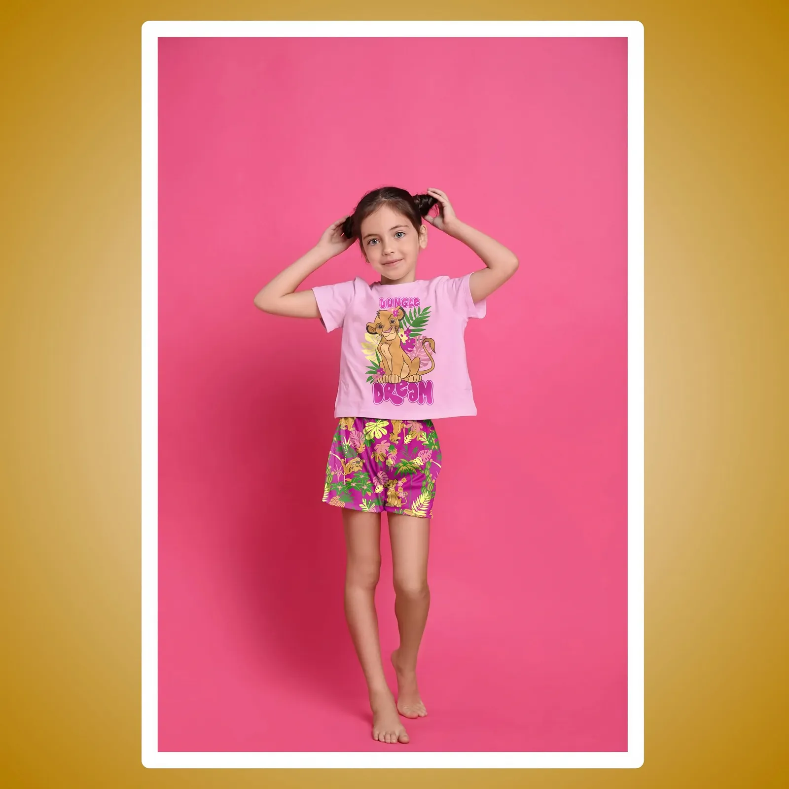 Піжама Disney The Lion King для дівчат, футболка та шорти з дизайном Simba, фото №4 Піжама Disney The Lion King для дівчат, футболка та шорти з дизайном Simba, фото №4