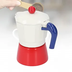 Гейзерная кофеварка 3 Cup 150 мл Easy to Use Aluminium Cooker Coffee Machine для использования на улице и дома synthetic.ua - Фото 1